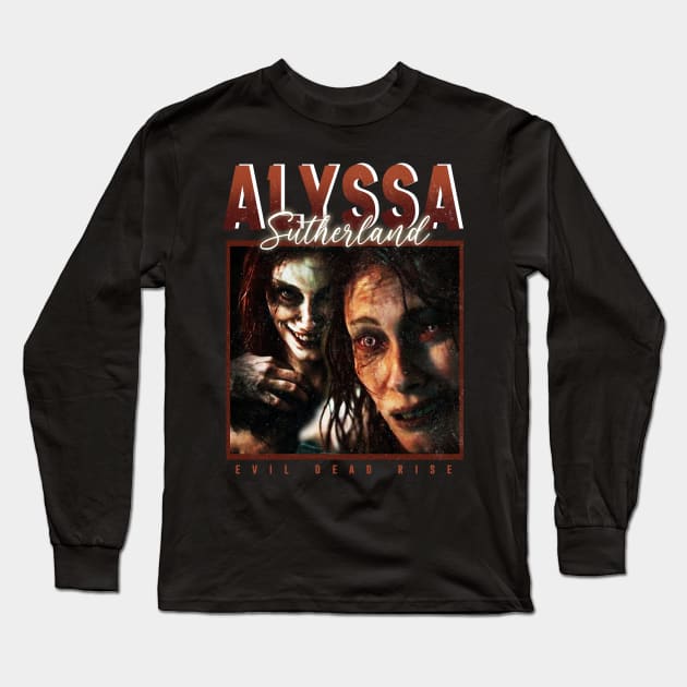 Alyssa Sutherland - evil dead rise Long Sleeve T-Shirt by NelsonPR